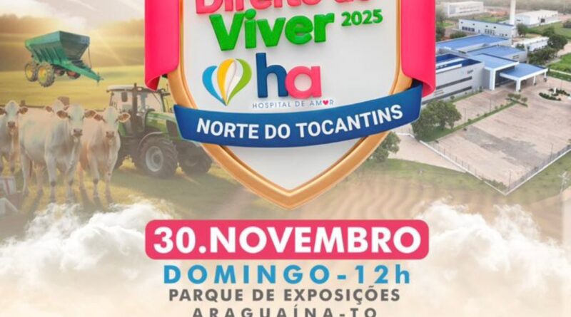 5º Leilão Direito de Viver será realizado neste domingo, 30, em Araguaína