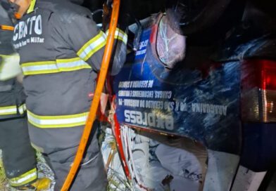 Carro capota após passar por ponte e mata jovem de 27 anos na TO-164, em Carmolândia