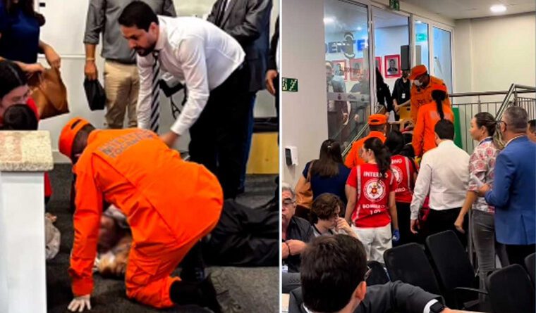 Idoso sofre parada cardiorrespiratória na Câmara de Palmas e é socorrido por vereador