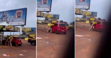 Agente do Detran é arrastado por carro após motorista tentar fugir de fiscalização; vídeo