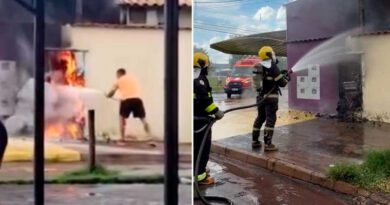 Açaiteria registra princípio de incêndio após fogo em padrão de energia, em Taquaralto