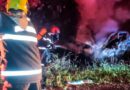 Motorista de carro de passeio morre carbonizado após colisão com caminhão na BR-153