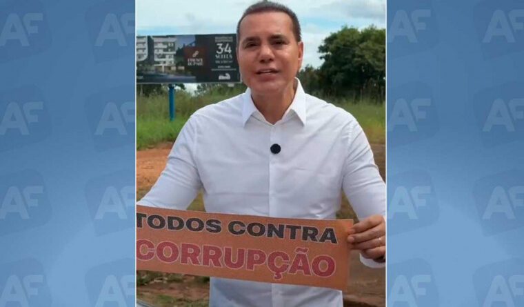 Ataídes convoca população a aderir ao movimento ‘todos contra a corrupção’ no Tocantins