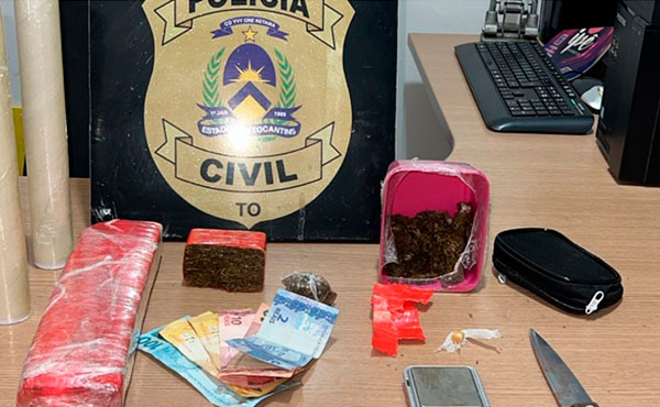 Em Araguaína, Polícia Civil desarticula ponto de venda de drogas e prende traficante