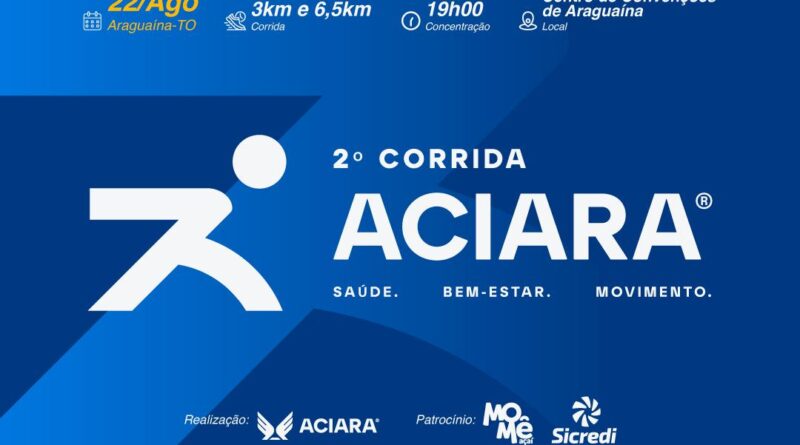 ACIARA lança corrida noturna com show do Chiclete com Banana e expectativa de mais de 3 mil participantes em Araguaína