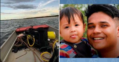 Professor é encontrado morto após naufrágio no rio Araguaia; filho de 2 anos também morreu