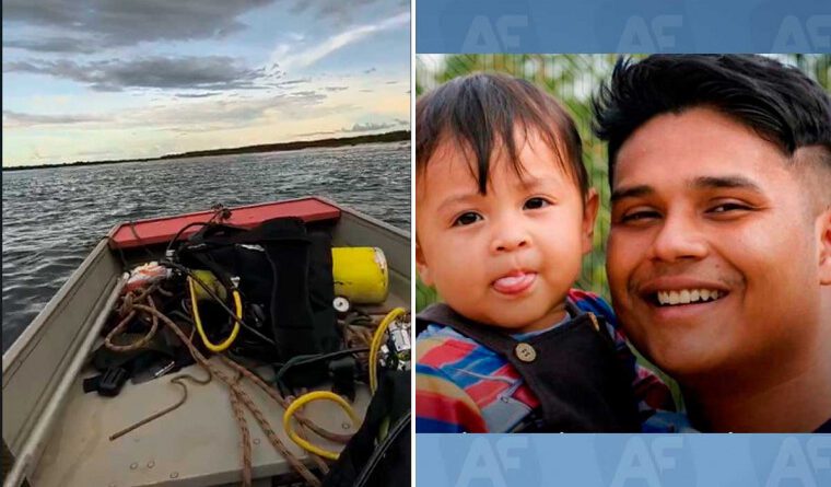 Professor é encontrado morto após naufrágio no rio Araguaia; filho de 2 anos também morreu