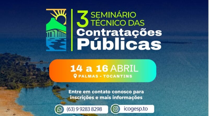 PALMAS SEDIARÁ SEMINÁRIO TÉCNICO SOBRE INTELIGÊNCIA ARTIFICIAL, GOVERNANÇA E CONTRATAÇÕES PÚBLICAS