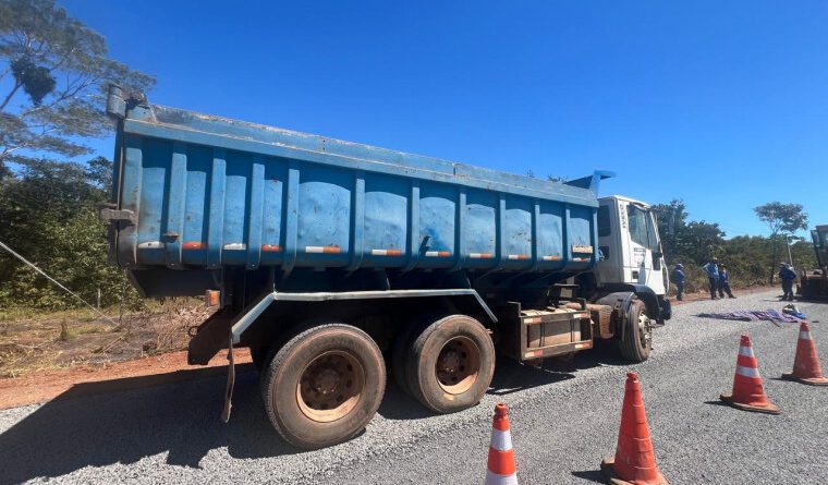 Trabalhador morre atropelado por caçamba durante serviço de recapeamento na TO-130