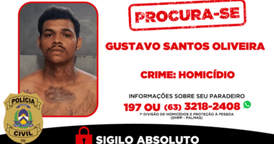 Polícia procura 5º suspeito que fingiu ser policial para matar rival com 18 tiros em Palmas