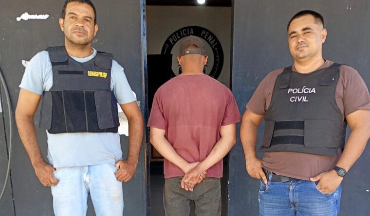 Vizinho que espancou mulher e atacou idoso com facão é preso em fazenda no Tocantins