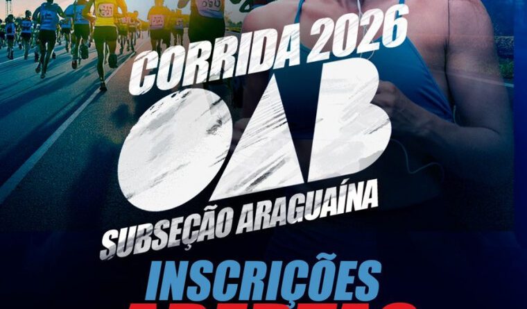 Corrida da OAB 2026 aposta em formato inédito com música ao vivo e pizza em Araguaína