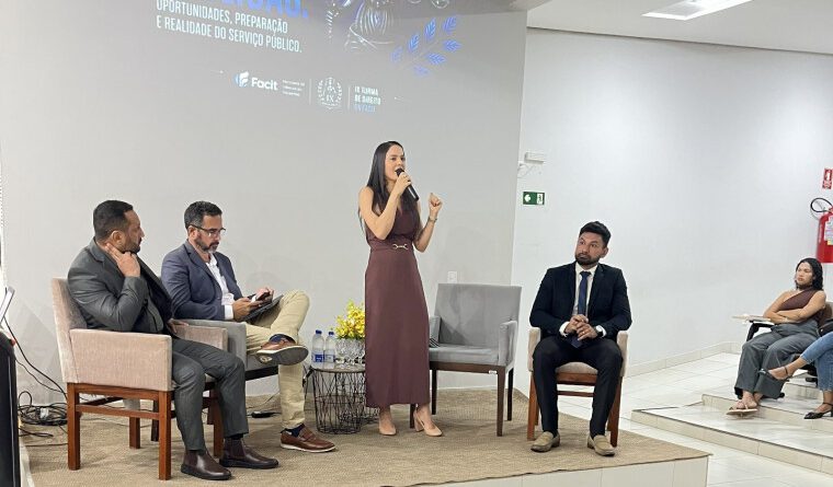 FACIT reúne juíza, delegado, advogado e policial em debate sobre carreiras jurídicas e concursos
