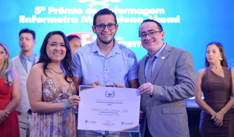 Enfermeiro de UPA de Araguaína recebe o maior prêmio da enfermagem no Tocantins em 2026