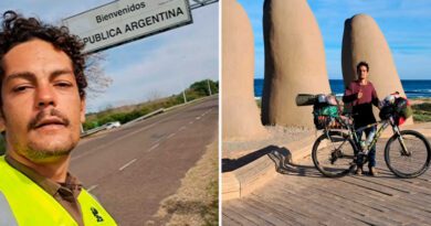 Com um sonho e apenas R$ 50 no bolso, jovem do Tocantins pedala sozinho até a Argentina