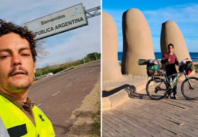 Com um sonho e apenas R$ 50 no bolso, jovem do Tocantins pedala sozinho até a Argentina