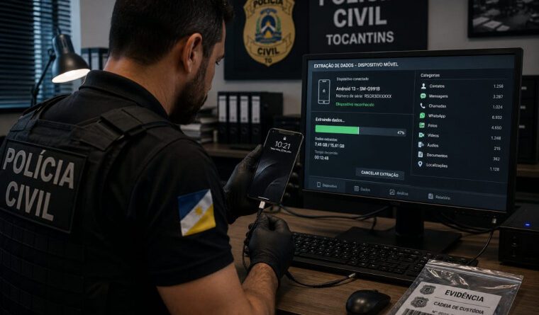 Tecnologia criada no Tocantins ajuda polícias de todo o Brasil a extrair provas de celulares