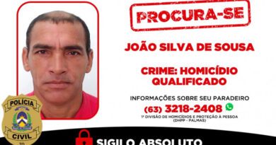 Foragido há quase um ano é procurado por homicídio na Orla da Graciosa, em Palmas