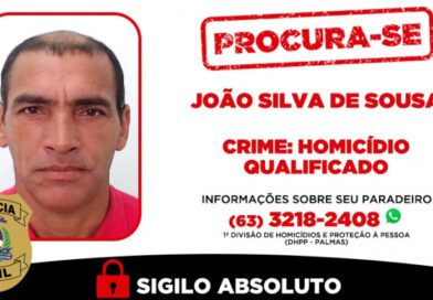 Foragido há quase um ano é procurado por homicídio na Orla da Graciosa, em Palmas