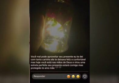 Menino coloca abajur no caixão da mãe em Araguaína e gesto ganha repercussão nacional