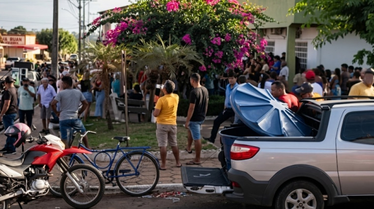 Moradores impedem prefeita de entrar na Prefeitura de Praia Norte; TJTO prorroga afastamento
