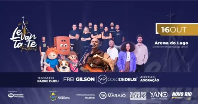 Frei Gilson é a principal atração do Festival Levanta-te em prol da Catedral de Araguaína Frei Gilson é a principal atração do Festival Levanta-te em prol da Catedral de Araguaína