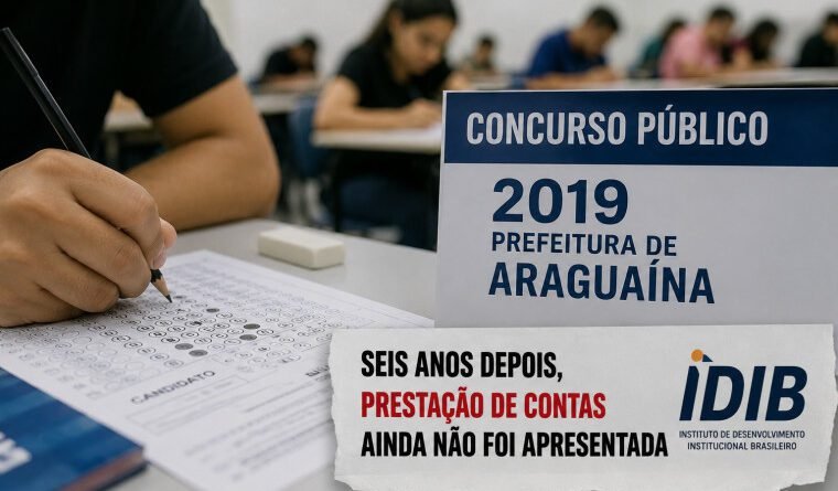 Seis anos depois, IDIB ainda não prestou contas do concurso de 2019 em Araguaína, diz MPTO
